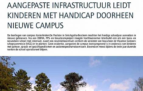 Afbeelding in de pers Parket De Pauw - Wim Lievens School Kasterlinden